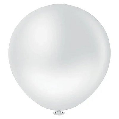 Balão Bexiga Branco - Tamanho 5 Polegadas (13cm) - 50 Unidades