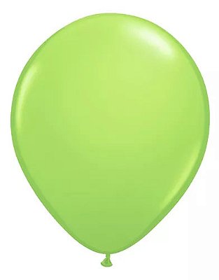 Balão Latex Liso Verde Limão 5 polegadas - 50 unidades
