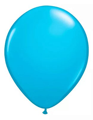 Balão Latex Liso Azul Claro 16 polegadas - 12 unidades
