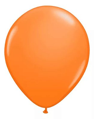 Balão Latex Liso Laranja 16 polegadas - 12 unidades