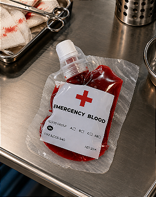 Bolsa de Sangue Artificial Fake 30ml – Halloween Terror