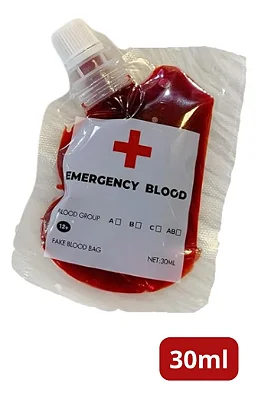Bolsa de Sangue Artificial Fake 30ml – Halloween Terror