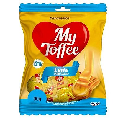 Bala de Caramelo My Toffee Sabor Leite 90G