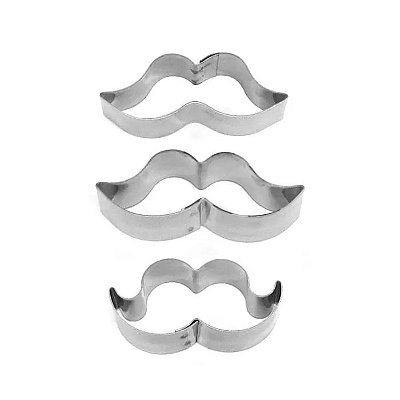 Kit Cortadores Bigodes Inox - 3 Unidades