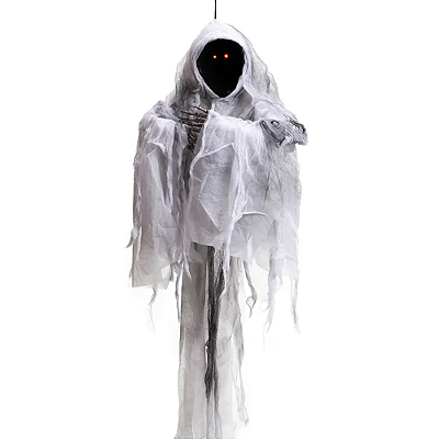 Fantasma Caveira com Led Halloween