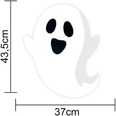 Painel Decorativo Halloween Fantasma em EVA - 43cm x 37cm