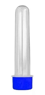 Tubete com Tampa Azul 8cm - 10 Unidades