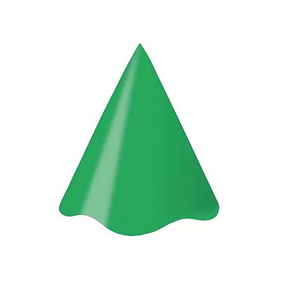 Chapéu de Aniversário Festa - Verde - 8 unidades