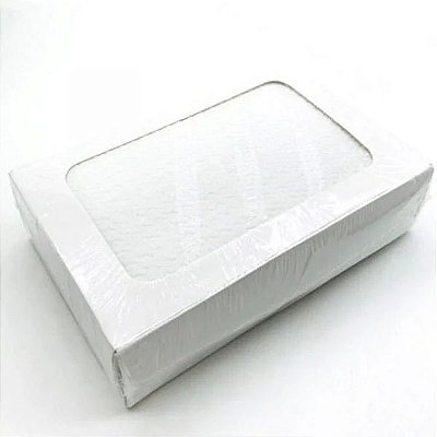 Dispenser com 40 Guardanapos Branco - 20x16cm