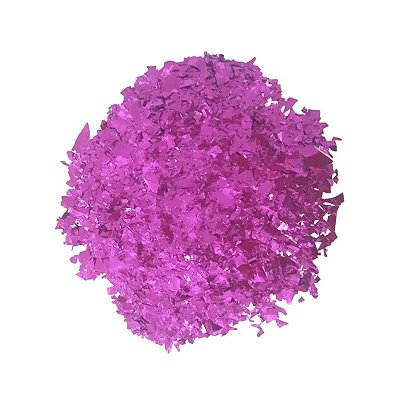 Mini Confete Metalizado Para Balao Bubble Bexiga - Pink - 15g