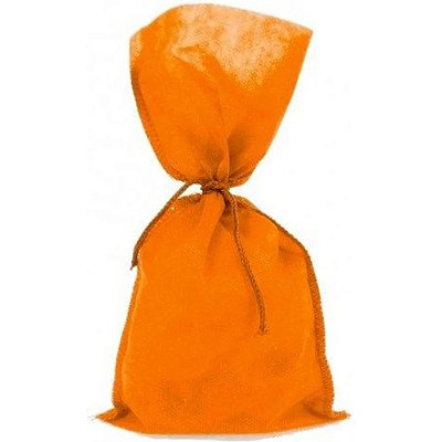 Sacolinha Surpresa TNT Laranja com Fita 11x20cm - 10und