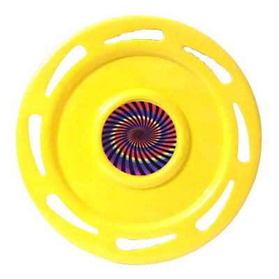 Frisbee Plastico Disco De Arremesso Brinquedo Amarelo - 21cm