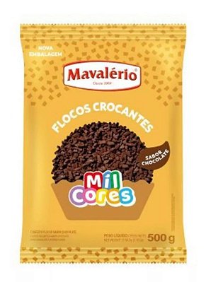 Flocos Crocante Sabor Chocolate Mil Cores Mavalério 500g