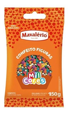 Confeito Figuras Confete Mil Cores 50g Mavalério