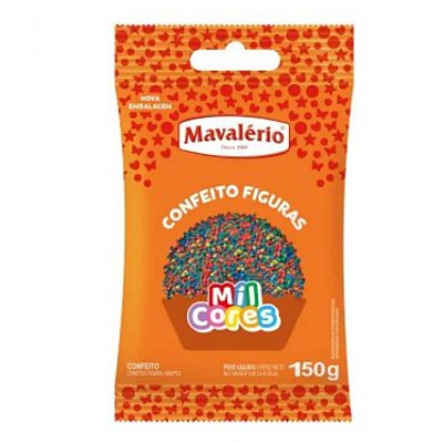 Confeito Figuras Mini Confete 150g Mavalério