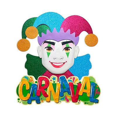 Painel de Carnaval Glitter - 57x49cm
