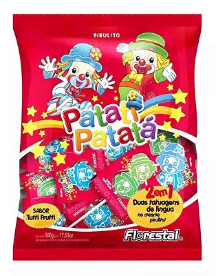 Pirulito Patati Patatá com Tatuagem De Lingua - 500g