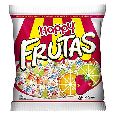 Bala Happy Frutas 500 gramas