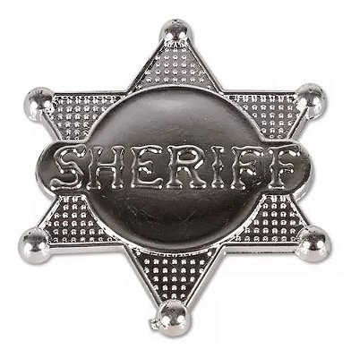 Distintivo De Xerife Policial Estrela