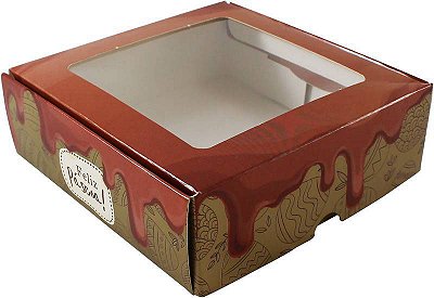 Caixa Practice Chocolover com Visor 12 Doces - 4X16X12CM - 1 Unidade