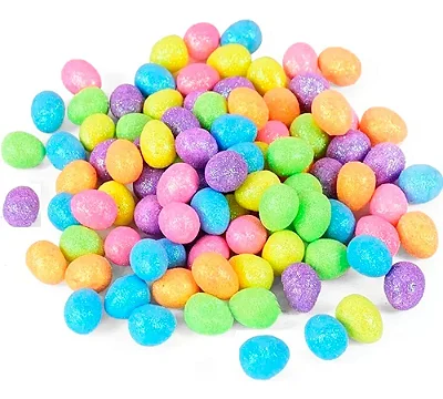 Mini Ovos De Isopor Páscoa 3cm - 48 Unidades