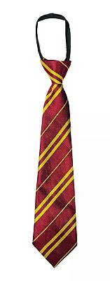 Gravata Grifinória Vermelho E Amarelo Listrada Harry Potter