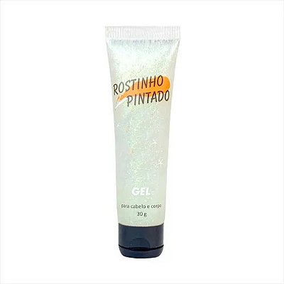 Bisnaga Gel p/ Cabelo Corpo e Rosto Pérola Glitter 30 gr