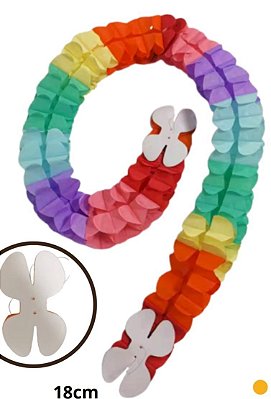 Guirlanda de Papel Colorido Festa Junina - 3 Metros