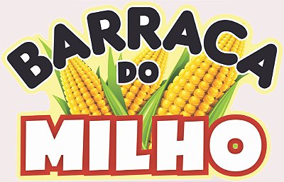 Placa Decorativa Barraca do Milho Festa Junina 46x23cm