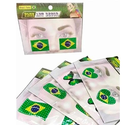 Adesivo Facial do Brasil Sortidos - 1 Unidade