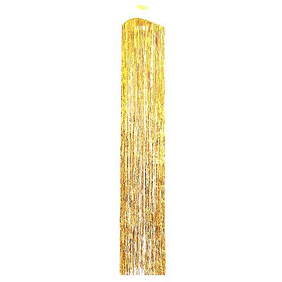 Enfeite De Teto Lustre Metalizado para Decoração - Dourado - 1,80M