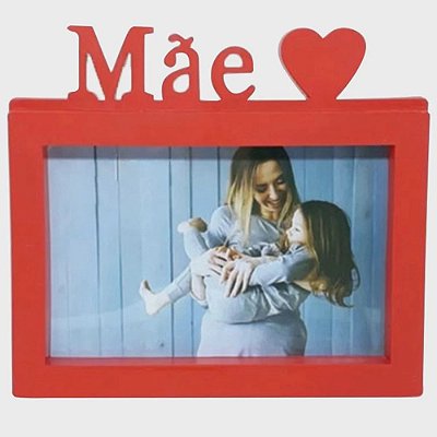 Porta Retrato Dia Das Mães 15x20cm - Vermelho