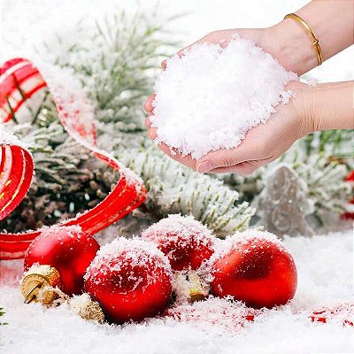 Neve Artificial Plástica Decoração - 50 Gramas
