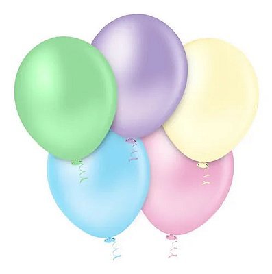 Balão Candy Sortido - Tamanho 9 Polegadas (23cm) - 25 unidades