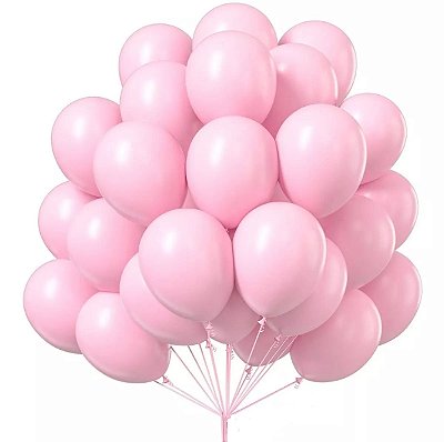 Balão Candy Rosa - Tamanho 9 Polegadas (23cm) - 50 unidades