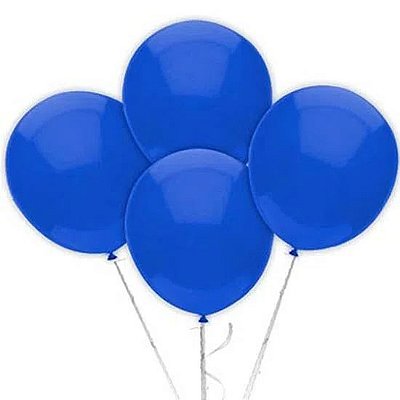 Balão Bexiga Azul Escuro - Tamanho 9 Polegadas (23cm) - 50 unidades