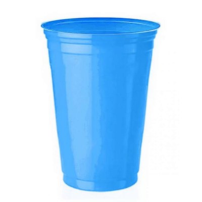 Copo Biodegradável Azul Claro 400ml - 25 Unidades
