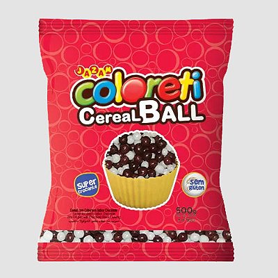 Coloreti Mini Ball Cereais Crocantes Cobertura Chocolate - 500g