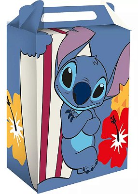 Caixa Surpresa para Lembrancinhas Festa Stitch - 8 unidades