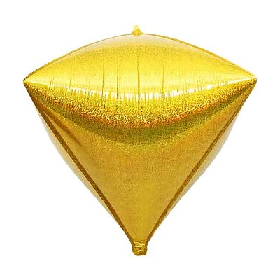 Balão Metalizado Holográfico Diamante - 50cm