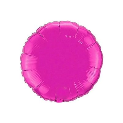 Balão Metalizado Redondo Pink - 50cm - Flutua Com Gás Hélio