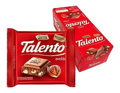 Chocolate Talento Avelã - Caixa 375g - 15 Unidades