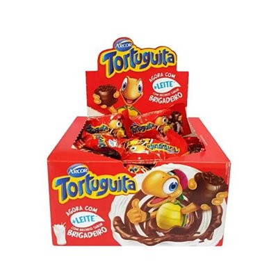 Chocolate Tortuguita Sabor Brigadeiro - Caixa 372g - 24 Unidades