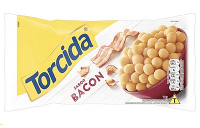 Salgadinho Torcida Sabor Bacon - Pacote com 70g