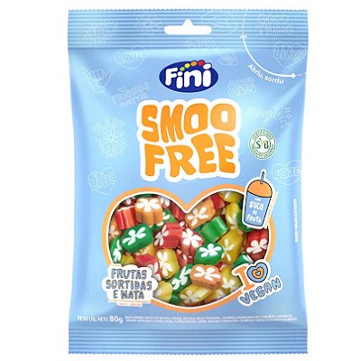 Bala Gelatina Regaliz Flor Smoofree 80G Fini