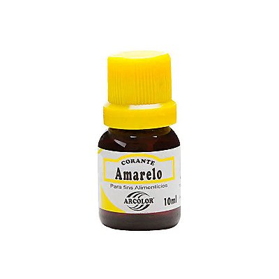 Corante Alimentício Líquido Amarelo 10ml Arcolor