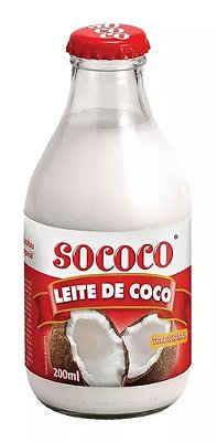 Leite de Coco Sococo Tradicional Vidro 200ml