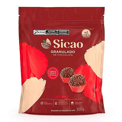 Granulado De Chocolate Ao Leite - 300g - Sicao