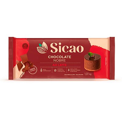 Chocolate Nobre Barra ao Leite 1,01 Kg  - SICAO