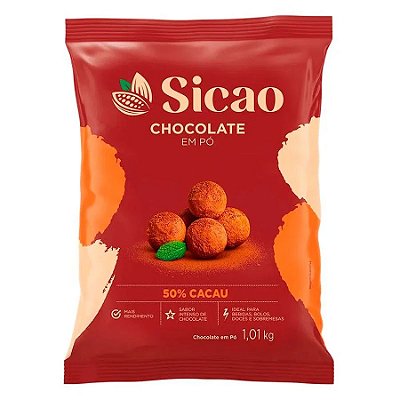 Chocolate em Pó 50% Cacau - 1,01 kg  - Sicao